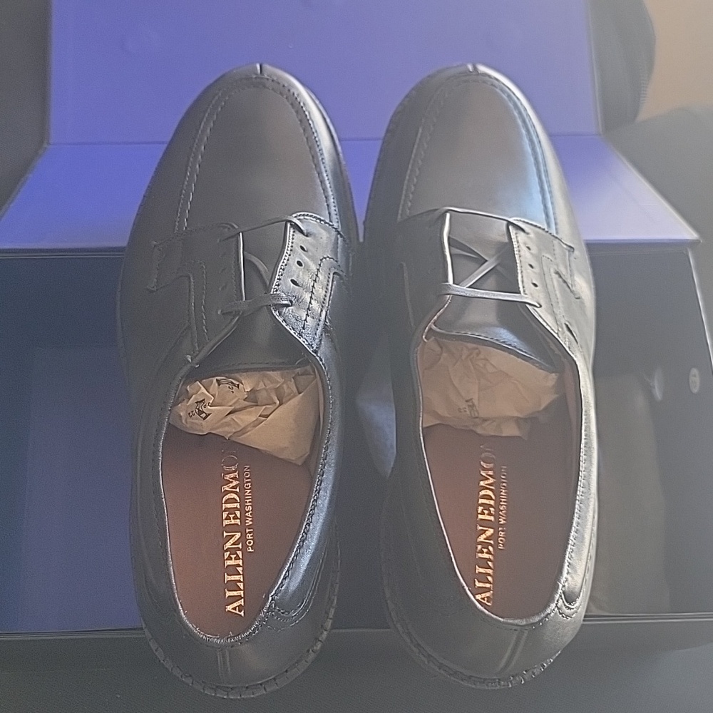 NEW 8.5 3E Allen Edmonds Black Wilbert Oxford Shoes